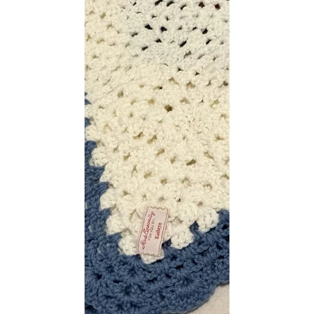 Handmade Crochet Granny Square Sofa Throw Blanket, Multicolor Vintage Hearts